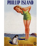 Phillip Island Vintage Advertising Art Print